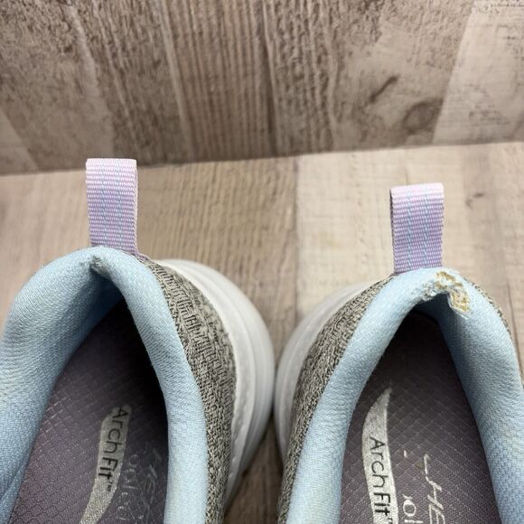 Skechers GO WALK Arch Fit 2.0 Womens Size 7 Running Shoes Sneakers Charcoal Gray - Picture 10 of 12